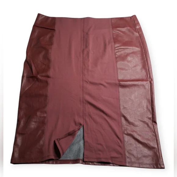 Marc New York Faux Leather Skirt NWOT - Picture 2 of 5